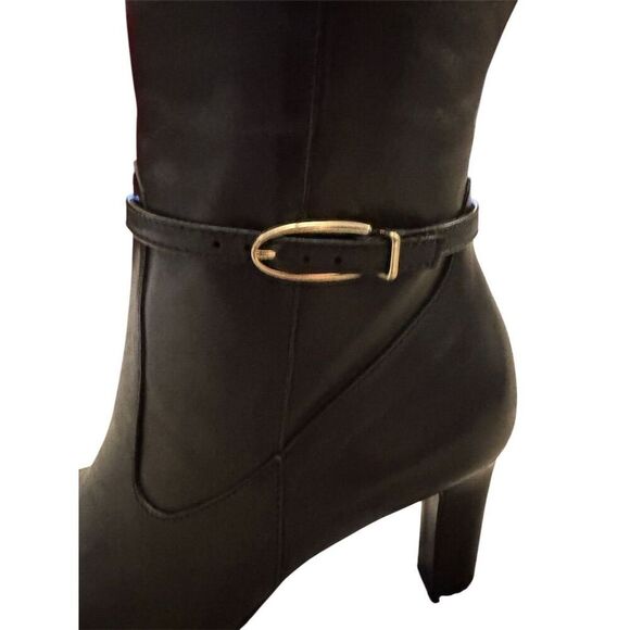 Naturalizer Women's Henny Black Leather Knee High Boots Size 9 - Picture 7 of 13